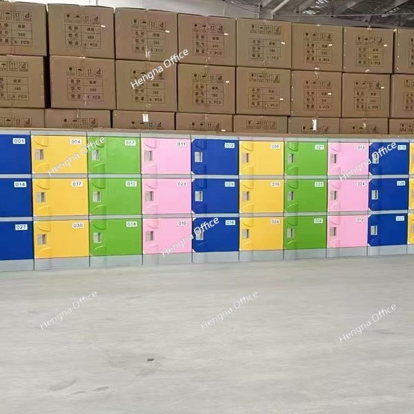 Colorful ABS plastic lockers for schools and libraries