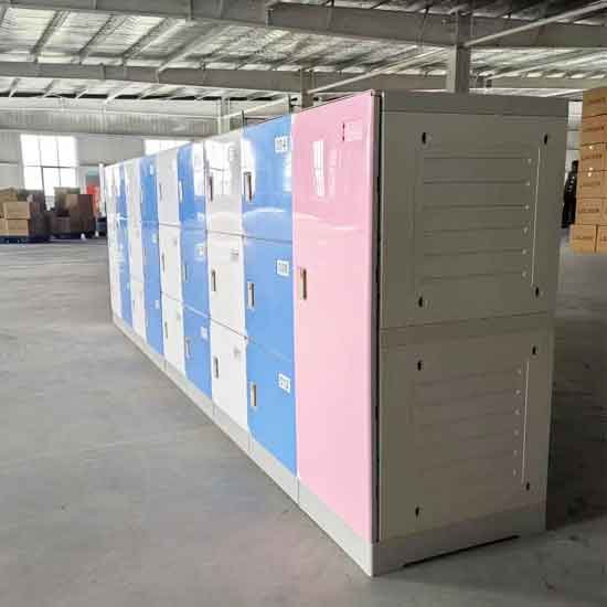 ABS plastic lockers demonstrating superior water resistance in high moisture environments
