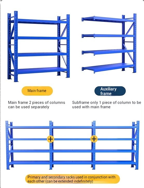 thickened steel shelving